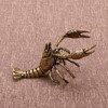 Kisangel Brass Lobster Figurine Feng Shui Statue Wealth Good Luck