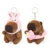 LunarCharm 2 Pieces Capybara Keychains, Cute Plush Toy, Capybara Cuddly