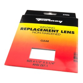Forney 57056 Lens Replacement Non-Hardened Glass, 4-1/2-Inch-by-5-1/4-Inch, Clear
