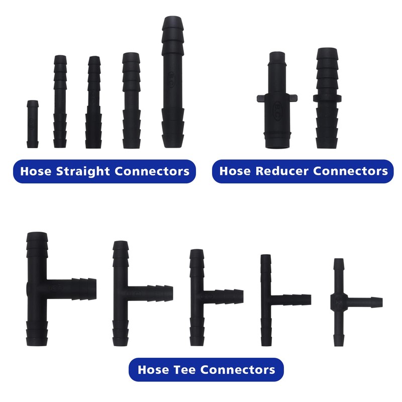 Vacuum Connector Assortment 113 PCS Heat Resistance 240℃（460℉）Automotive Vacuum Tubing