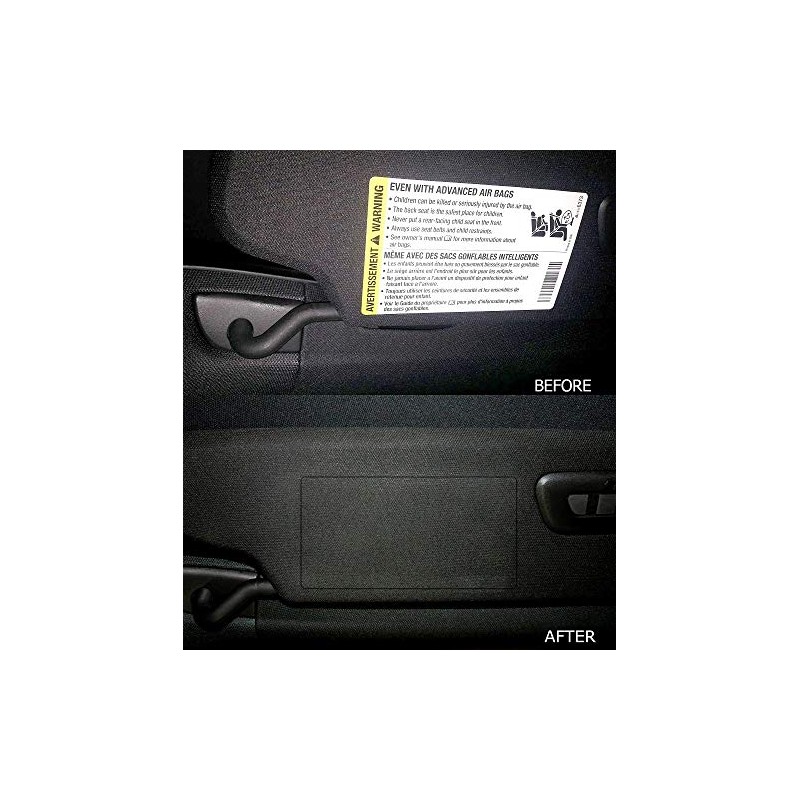 C7 Corvette Stingray/Z06/Grand Sport 2014+ Airbag Warning Cover Overlays -