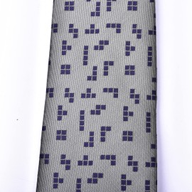 Video Game necktie - gamer gift for men - Green blocks design - retro gamer gift for men