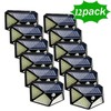 12-Pack Solar Motion Sensor Lights for Outdoor Security – 100-LED