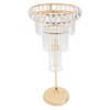 KOLHGNSE 4 Tier Wedding Flower Stand, Geometric Gold Centerpiece Table