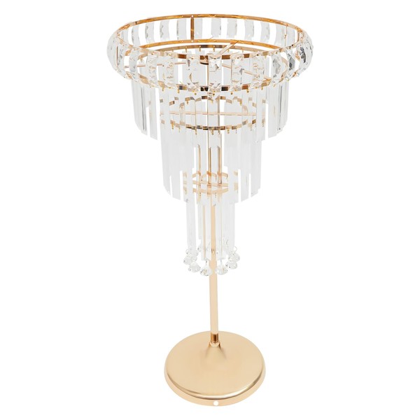 KOLHGNSE 4 Tier Wedding Flower Stand, Geometric Gold Centerpiece Table