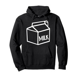 Milk Hoodies Milk carton Hoodie ,Blue ,Small