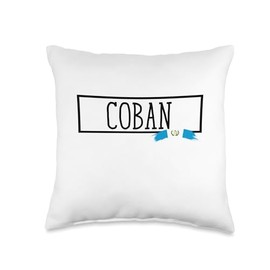 Coban City Women Men Travel Town Dad Guatemala Mom Coban Throw Pillow