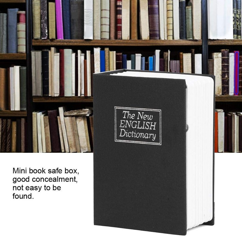 Fishlor Mini Safe Box, Metal Security Lock Box Money Cash