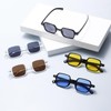 WDZAYXC Small Square Sunglasses for Men and Women, Classic Rectangular