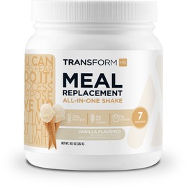 TransformHQ Meal Replacement Shake Powder 7 Servings (Vanilla) - Gluten Free, Non-GMO