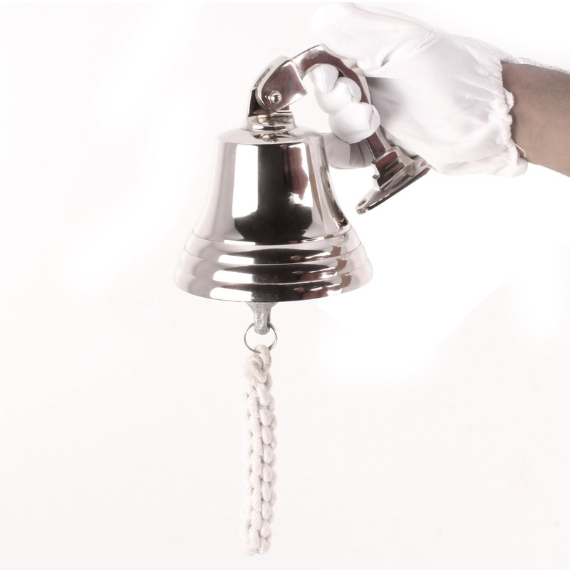 Campana náutica de aluminio de 5 pulgadas (acabado chapado en