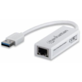 Manhattan 506731 Ethernet 100Mbit/s Adaptador y Tarjeta de Red, USB 2.0, Color Blanco