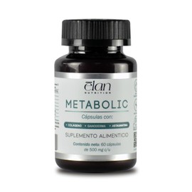 Metabolic - Suplemento Alimenticio - Con Colágeno, Astaxantina, Ganoderma y L-Carnitina - 60 Cápsulas de 500 mg