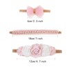 NUWAJP Baby Girl Headbands and Bows, 3 Pcs Soft Flower
