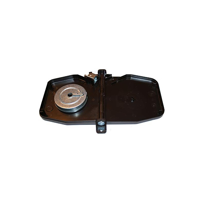 Selve Seatbelt Winder Surface-Mounted with Hinge System, White/Brown/Anthracite Without Strap