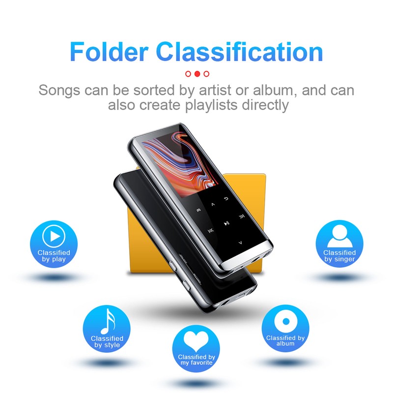 MP3 Player 1.5in Screen Hifi Sound 3D Stereo Photo Electric