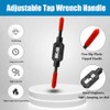 Yakamoz Adjustable Tap Wrench Handle, Carbon Steel Screw Thread Tap