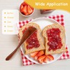 TIESOME 6Pcs 5.9 Inch Wooden Butter Knife, Jam Spreader, Natural