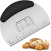 Dough Scraper, Pastry Scraper, Bench Scraper, Multi-Purpose Stainless Steel Griddle