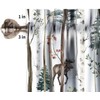 Rustic Forest Valance Curtain, Vintage Lodge Cabin Country Hunting Wild