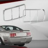 CROSSDESIGN Taillight Tail Light Bezel Covers Chrome Compatible with Ford