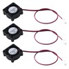 Antrader 3-Pack 12V 0.1A 2Pin 25mm x25mm x10mm DC Small