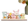 Generic Wooden Easter Bunny Tabletop Sign, Funny Indoor Home Decor