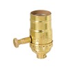 B&P Lamp® Medium Base Full Range DIMMER Socket, Solid Brass
