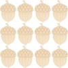 Natural Wood Slices 50Pcs, Unfinished Wood Wooden DIY Ornaments Wooden