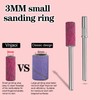 Vnjaoi Nail Drill Bits Upgrade Small Sanding Bands with 1