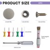 65PCS Car Roof Headliner Repair Kit, Headliner Rivets Button Pins