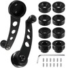 Veemoon 1 Window cranks Set Car Window Handle Aluminum Alloy