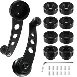 Veemoon 1 Window cranks Set Car Window Handle Aluminum Alloy Window Crank Handle Universal Car Window Handle Replacement Door Accessories- Casement Window Crank Handle（4.3 x 1.7 x 1.46 inch