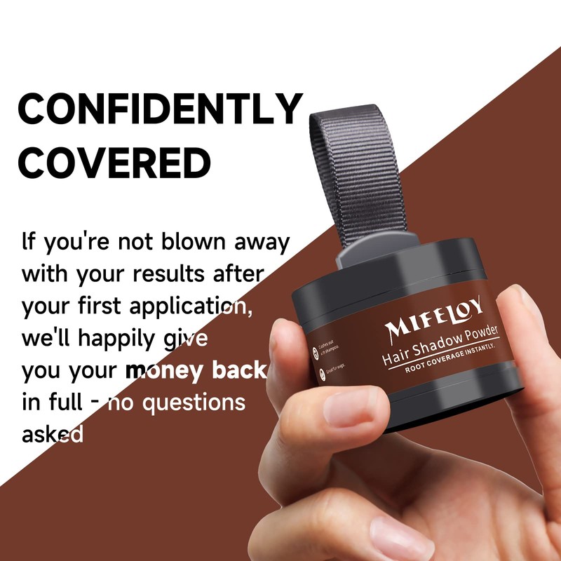 MIFELOY Roots Coverage Powder for Thinning Grays Hairline, Root Cover