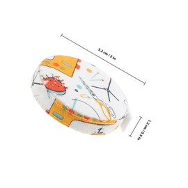Ipetboom Set de 2 Cintas Métricas Portátiles y Flexibles de Tela y Plástico, para Medición Corporal en Corte y Manualidades, Uso Profesional para Costureras