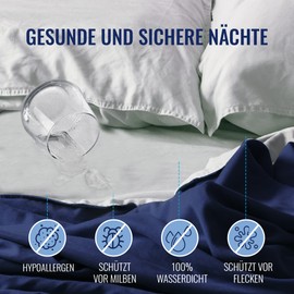 Mattress protector 70 x 140 cm with Tension Fixation, Set of 2, Waterproof, Made of cotton (Oeko-Tex® Standard 100); Offers Moisture Protection; Serves as an Incontinence Pad; Washable at 60 °C