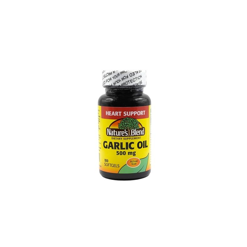 Nature's Blend Garlic Oil 500 mg 100 Softgels