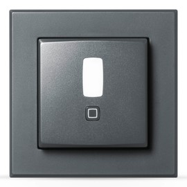 Homematic IP Homematic IP Smart Home Bewegungsmelder im 55er-Rahmen C innen, anthrazit, Zubeh?r fr Smart Home mit App-Funktion, fr Alarml?sung, schaltet Leuchten, Wandschalter, Energie sparen, 159903A0