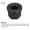 sourcing map M20 Flange Hex Nuts, 2pcs Grade 8.8 Carbon