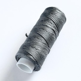 Leather Craft Hand Sewing Thread, Haoa Roubik Thread, Wax Pulling Thread, 69.8 ft (30 m), Shredded Thread, Macrame Thread, Frequently Used Color, Wax Cord (096 Gray)