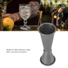 Double Cocktail Jigger 304 Stainless Steel Roll Hem Bar Measuring