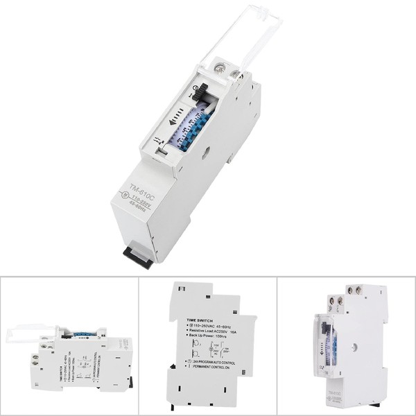 DIN-Rail Timer, Rail Time Switch, Intelligent Timer, DIN Rail, TM610C,