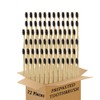 N-amboo Bamboo Toothbrush Prepasted Disposable Toothbrsuh Soft Bristles Prepasted Toothbrush,Disposable