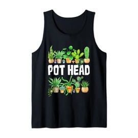 Gardening Potted Plant Lover Pot Head Gardener Garden Tank Top