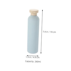 Mikinona 2pcs Travel Toiletry Bottles Leakproof Refillable Squeeze Bottles for Body Wash Lotion Shampoo Conditioner