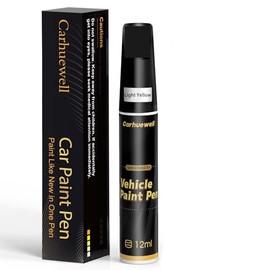 Touch Up Paint for Yellow Cars Scratch Repair Universal Color Exact Match Auto Car Paint Pen(Light Yellow)