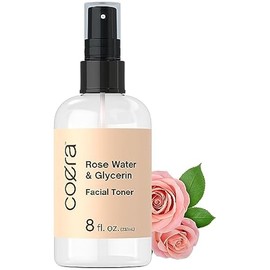 Coera Rose Water & Glycerin Spray for Face | 8 fl oz | Hydrating Facial Toner and Moisturizing Mist for Skin and Hair | Free of Parabens, SLS, & Preservatives | Packaging May Vary