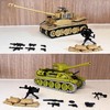 Qter Technik Militär Tank Modell, Tiger Panzer Klemmbaustein MOC Bausteine