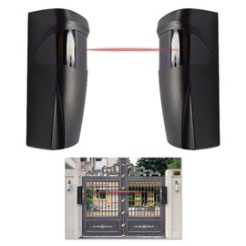 Gate Photocell Sensor, Pair of Universal Infrared Photocells for Outdoor Gates, 12V/24V AC/DC, 180° Adjustable, for Garage Doors, Automatic Gates, IP55 Rated, Long Detection Range, Easy Installation