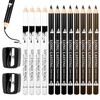 LXUEJIE 12 Pcs Barber Pencil with 2 Sharpener, Magic Hairline